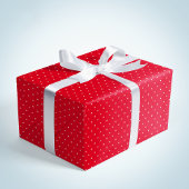 Leuke leuke rode witte stippen kerstvakantie cadeaupapier