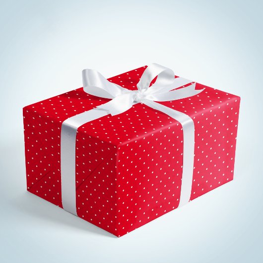 Leuke leuke rode witte stippen kerstvakantie cadeaupapier