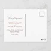 Leuke leuke romantische paar hand getekend bruilof briefkaart (Achterkant)