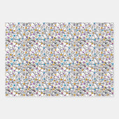 Leuke leuke sferen met elkaar verbonden Moleculair Inpakpapier Vel (Voorkant)