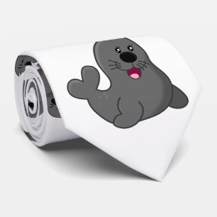 Leuke leuke speelse zeehonden stropdas