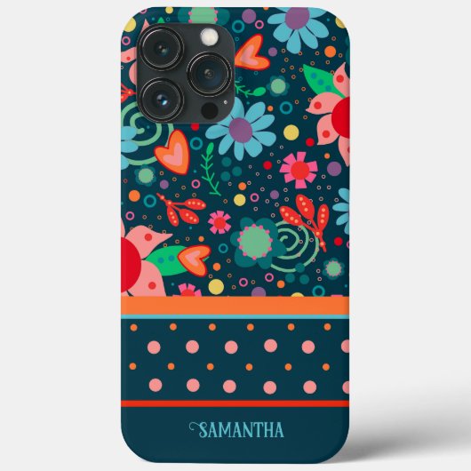 Leuke Leuke Trendy Moderne Bloemennaam Inspirivity Case-Mate iPhone Case (Achterkant)