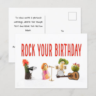 Leuke leuke unieke verjaardagspostkaart voor veget briefkaart