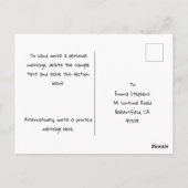 Leuke leuke unieke verjaardagspostkaart voor veget briefkaart (Achterkant)