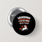 Leuke leukemie alsjeblieft Unicorn kankerbestrijde Ronde Button 5,7 Cm (Voorkant /achterkant)