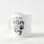 Leuke Leven Is Beter Met Een Hond Koffiemok (Voorkant links)