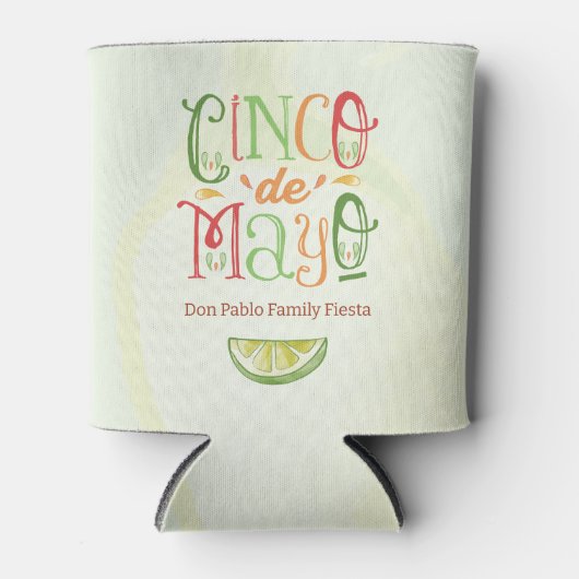 Leuke levendige Cinco de Mayo Fiesta Blikjeskoeler (Voorkant)