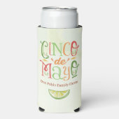Leuke levendige Cinco de Mayo Party Seltzer Blikjeskoeler (Seltzer Voorkant)