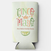 Leuke levendige Cinco de Mayo Party Seltzer Blikjeskoeler (Voorkant)