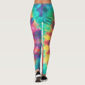 Leuke Levendige Kleurrijke Stropdas-Dye #1 Leggings (Achterkant)