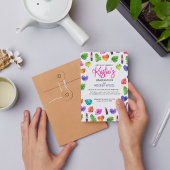 Leuke Levendige Waterverf Lippenstiften Afsluitfee Briefkaart