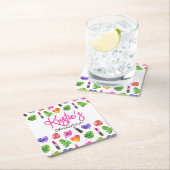 Leuke levendige Waterverf Lipsticks Graduation Par Kartonnen Onderzetters (Insitu)