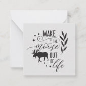 leuke levensstijl aanmoediging wekt gevoelens op notitiekaartje (Voorkant)