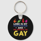 Leuke LGBT Gay Pride Maand Bewustzijn ASL Sign Lan Sleutelhanger (Achterkant)