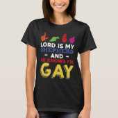 Leuke LGBT Gay Pride Maand Bewustzijn ASL Sign Lan T-shirt (Voorkant)