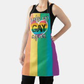 Leuke LGBTQ Pride zelfironische regenboogvlag Schort (Insitu)