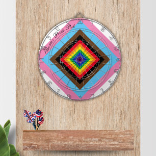 Leuke LGBTQAI+ Pride Kleuren Dartboard Dartbord