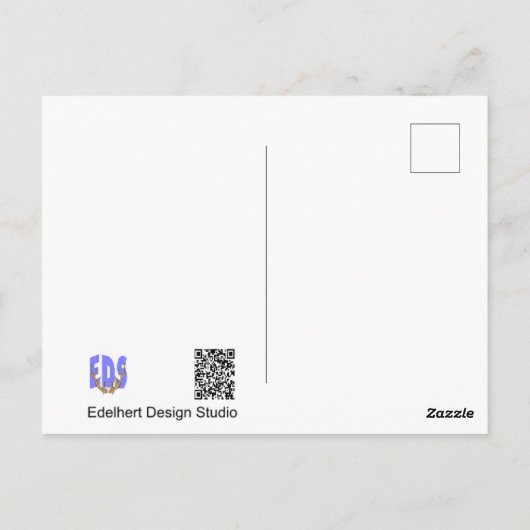 Leuke libel, vasthouden op DIY Briefkaart (Achterkant)