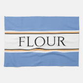 Leuke Lichtblauwe Witte Keuken BLOEM Racing Strepe Theedoek (Horizontaal)