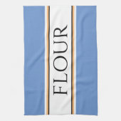 Leuke Lichtblauwe Witte Keuken BLOEM Racing Strepe Theedoek (Verticaal)
