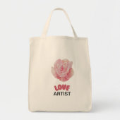Leuke, lichte en mooie rustige mode roos tote bag (Voorkant)
