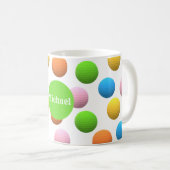 Leuke lichte golfballen koffiemok (Voorkant rechts)