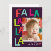 Leuke Lied Bewerkbare Kleur Vakantieansichtkaart Feestdagenkaart (Voorkant / Achterkant)
