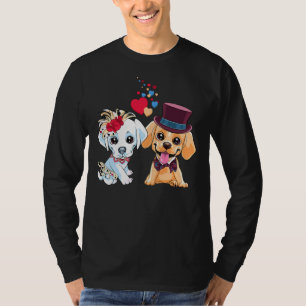 Leuke Liefde Copple Puppy Honden Labrador Retrieve T-shirt
