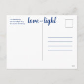 Leuke Liefde & de Lichte Chanoeka van Sterren Feestdagenkaart (Achterkant)