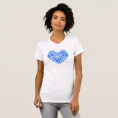 Leuke liefde hart kwaad oog symbool t-shirt (Voorkant volledig)