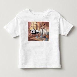 leuke liefde panda & beer grappige kids t-shirt