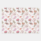 Leuke liefde Valentijnsdag patroon Inpakpapier Vel (Voorkant)