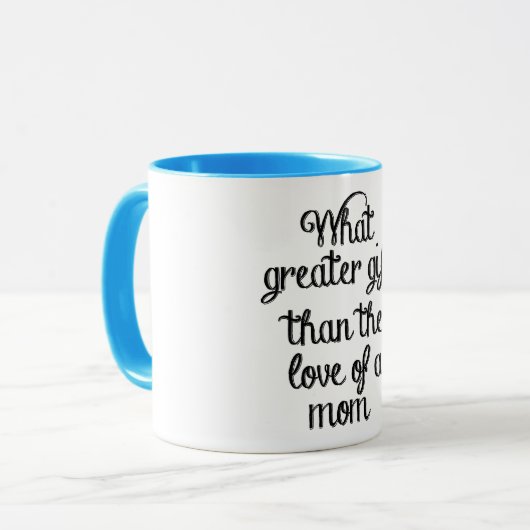Leuke liefde van een moeder moederdag cadeau koffi mok (Voorkant links)