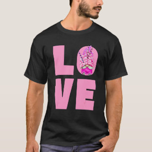 Leuke Liefde Zomer Gnome Voor Vrouwen Roze Aardbei T-shirt