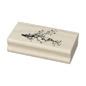 Leuke liefdesvogels op een boomtak rubberstempel (Stempel)