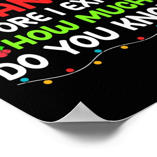 Leuke lieve kerstman Ik kan Kerstmis uitleggen voo Poster (Hoek)