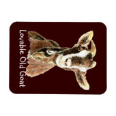 Leuke lieve oude geit, Boerderij dierlijke Humor Magneet (Horizontaal)