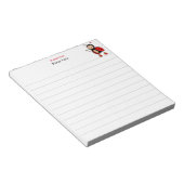 Leuke lieveheersbeestje bekleed notitieblok (Schuin)