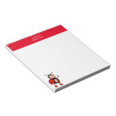Leuke lieveheersbeestje en rode koptekst Eenvoudig Notitieblok (Schuin)