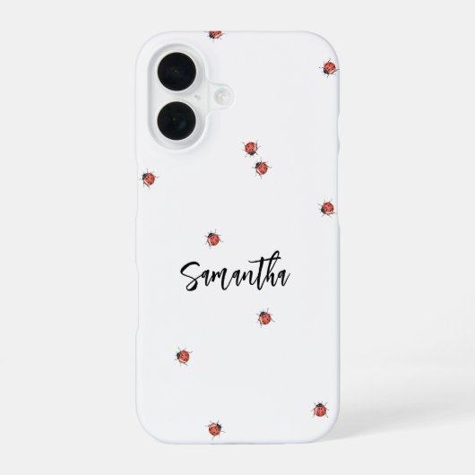 Leuke Lieveheersbeestje iPhone 16 Hoesje (Achterkant)
