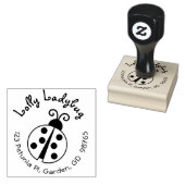 Leuke lieveheersbeestje retour adres stempel voor (Gestempeld)