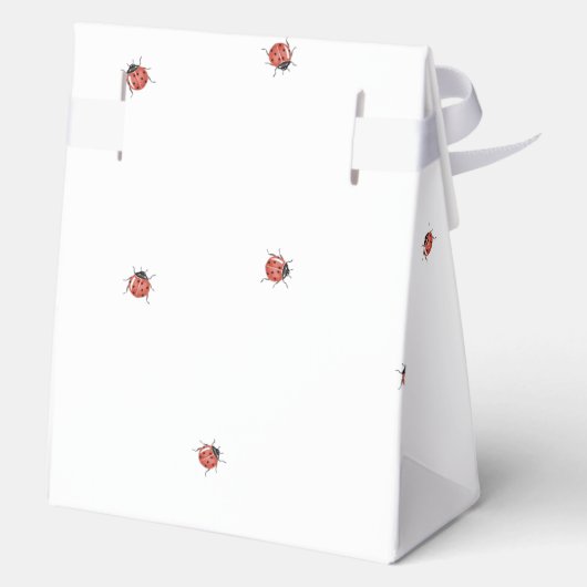 Leuke lieveheersbeestjes Baby shower Bedankdoosjes (Achterkant)