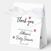Leuke lieveheersbeestjes Baby shower Bedankdoosjes (Voorkant)