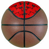 Leuke lieveheersbeestjes - rood patroon basketbal (Rechts)