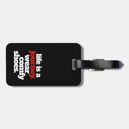 Leuke Life is een reis ... Bagagelabel (Achterkant horizontaal)