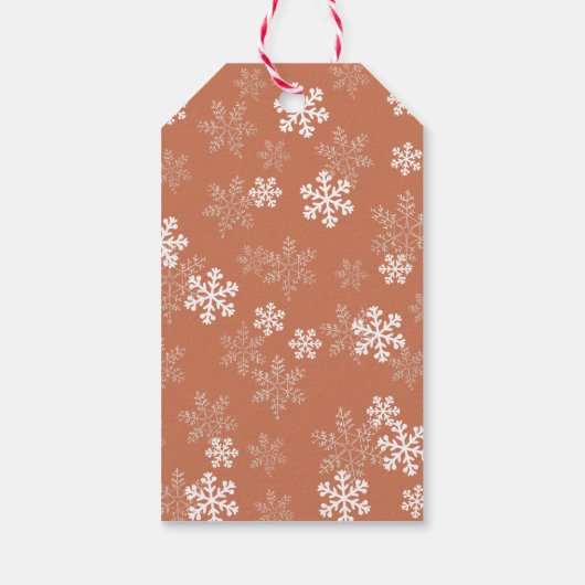 Leuke lijst Certificaat Kerst Sneeuwvlok Gift Labe Cadeaulabel (Achterkant)