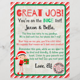 Leuke lijst Christmas Elf Afscheidsbrief