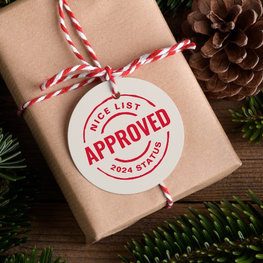 Leuke lijst goedgekeurd grappige schattige Kerstmi Bedankjes Labels