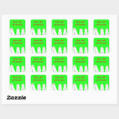 Leuke lijst goedgekeurde stickers! vierkante sticker (Vel)