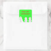 Leuke lijst goedgekeurde stickers! vierkante sticker (Tas)